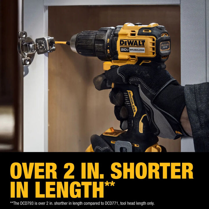 DEWALT 20V Max Drill Driver Kit and Atomic Impact Driver (Bare Tool) Bundle, large image number 5