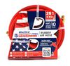 BluBird 3/8 Inch X 50 Ft. Patriot Pro Rubber Air Hose Assembly, small image number 1