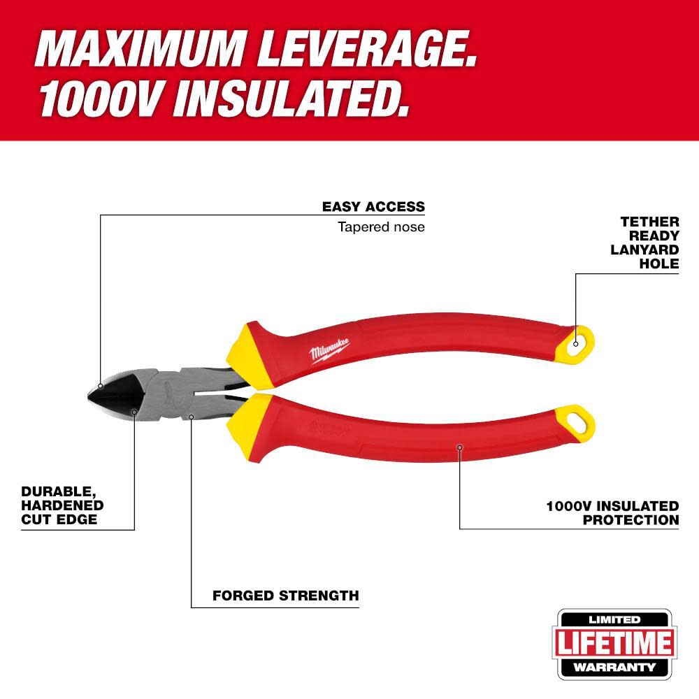 Milwaukee 5 PC 1000V Insulated Hand Tool Set, large image number 4