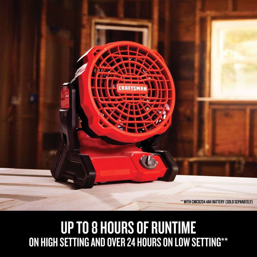 CRAFTSMAN V20 Cordless Jobsite Fan (Bare Tool), large image number 9
