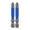 Wiha TerminatorBlue Impact Bit Phillips #2 2in 2pk, small image number 1