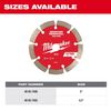 Milwaukee 4 1/2 Inch Segmented Rim Diamond Tuck Point Blade for Mortar, small image number 5