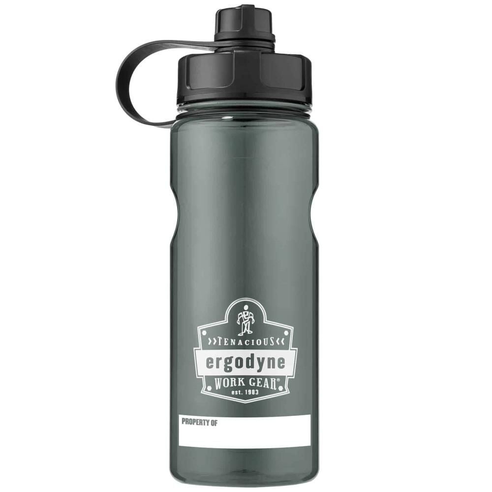 Ergodyne Chill Its 5151 Water Bottle Plastic Wide Mouth Black 1 Liter, large image number 1