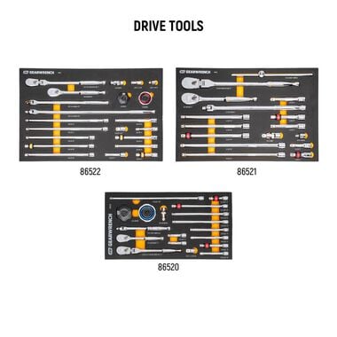 GEARWRENCH Rolling Tool Box with Mechanics Tool Set in Premium Modular Foam Trays 791pc, large image number 4