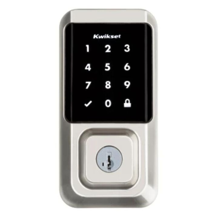 Kwikset Halo Smart Lock Wi Fi Smart Lock Touchscreen Satin Nickel, large image number 2