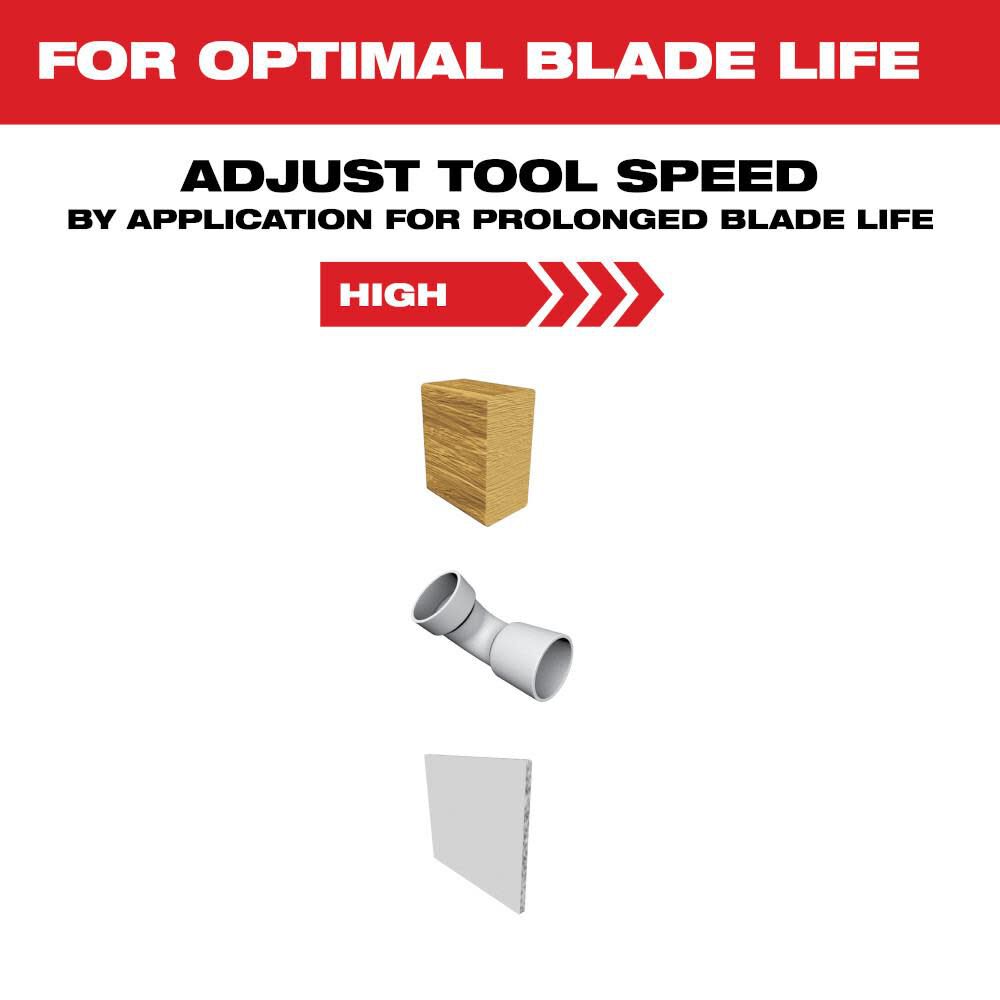 Milwaukee OPEN-LOK 3PC WOOD CUTTING MULTI-TOOL BLADE VARIETY PACK, large image number 7