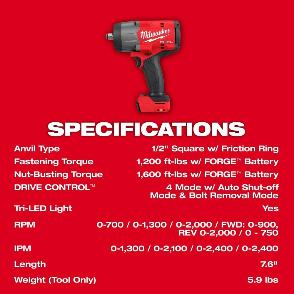 Milwaukee impact wrench torque setting store