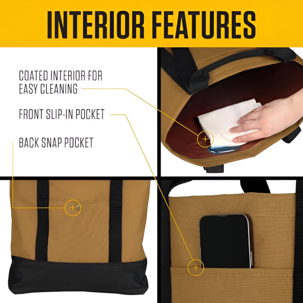 Carhartt Brown 18 L Open Tote, large image number 4