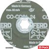 Pferd 4-1/2 Inch 24 Grit Ceramic Oxide CO-COOL Fiber Disc Bundle, 25 Pieces, small image number 2