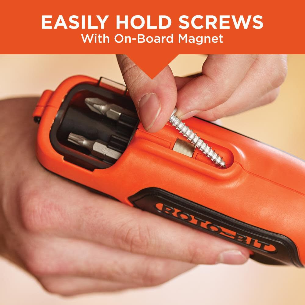 Black and Decker ROTO BIT 4 Volt Max 3 8 in Cordless Screwdriver Kit BDCS50C Acme Tools