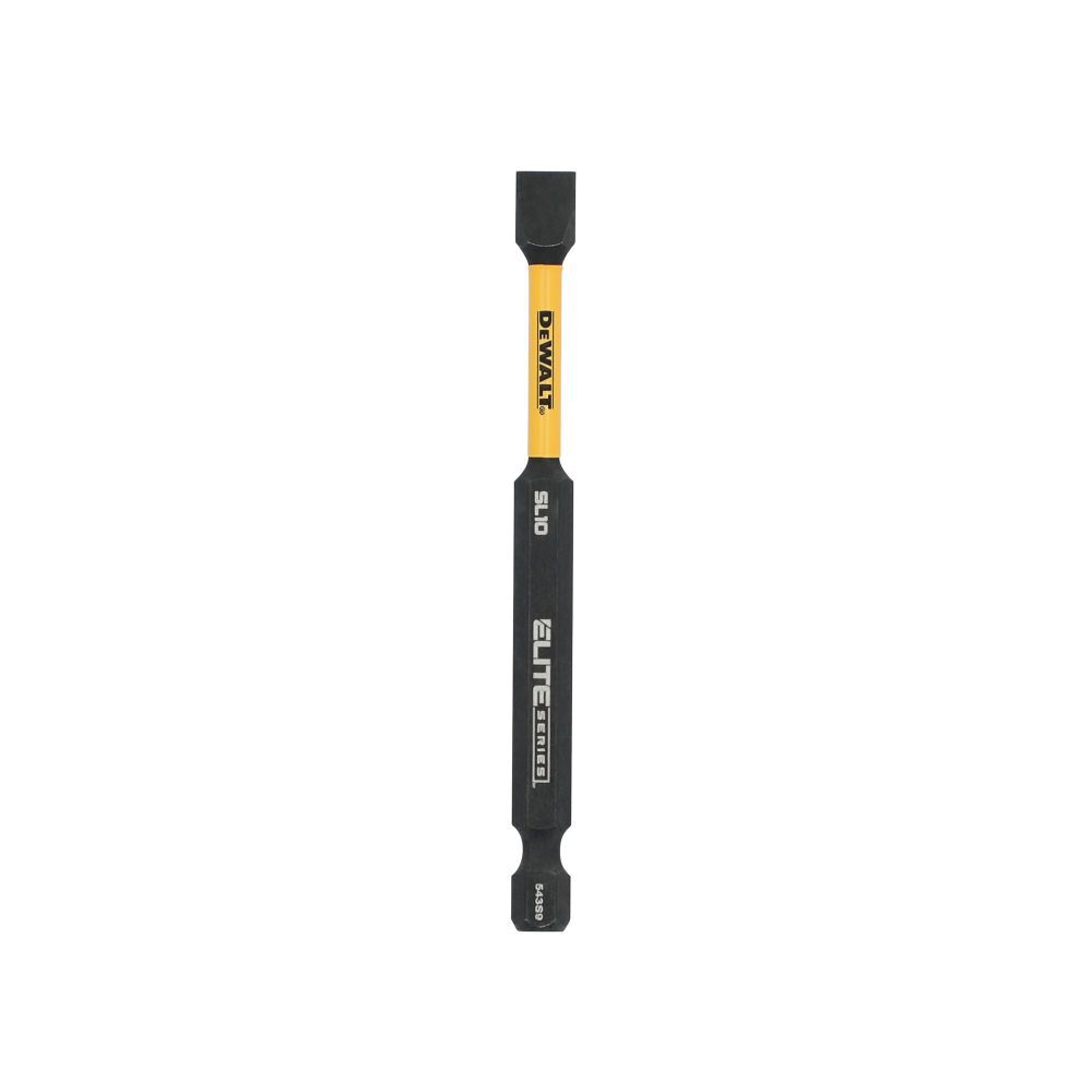 DEWALT FLEXTORQ Impact Ready Slotted Screwdriver Bit for SL10, 3 Inch, 1/4 Inch Hex Shank, large image number 1