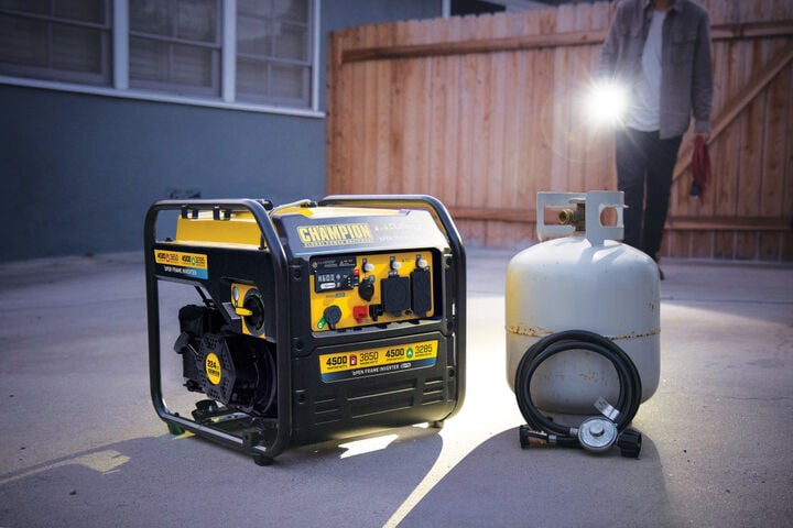 Champion Power Equipment 4500-Watt Electric Start Dual Fuel 49 State RV Ready Portable Open Frame Inverter Generator with Quiet Technology, large image number 5