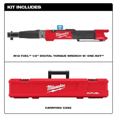 Milwaukee M12 FUEL 1/2inch Digital Torque Wrench with ONE-KEY (Bare Tool), large image number 1