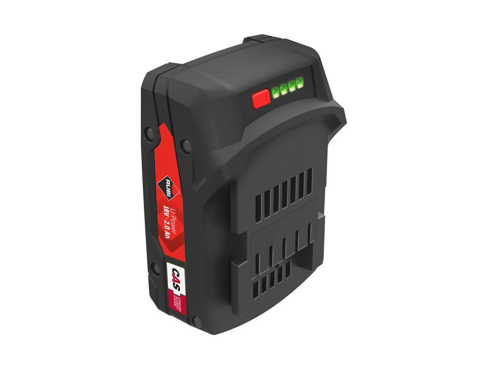 Rubi Tools ENNERGY CAS 18V 2 Ah Lithium Ion Power Tool Battery Pack with Fuel Indicator, large image number 2
