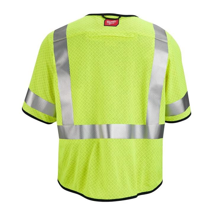 Milwaukee High Vis Safety Vest Yellow Class 3 Mesh AR/FR Cat 1 S/M, large image number 8