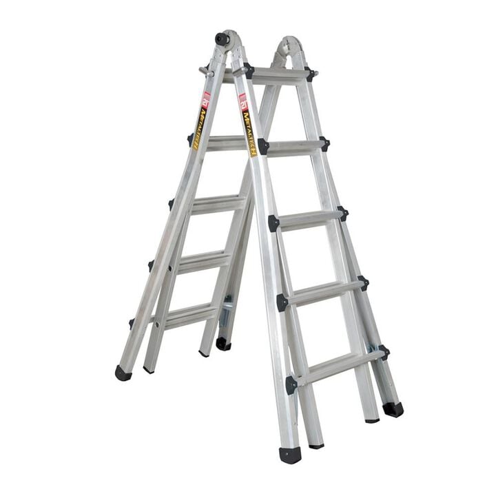 Metaltech 21ft Telescoping Multi-Position Ladder Aluminum Grade 1A