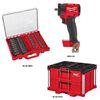 Milwaukee M18 Impact Wrench (Bare Tool) 36-Piece Socket Set 2-Drawer Tool Box Bundle, small image number 2