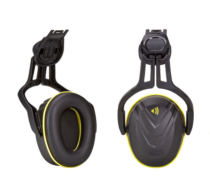 MSA Safety Works V-Gard Helmet Mounted Hearing Protection, Medium