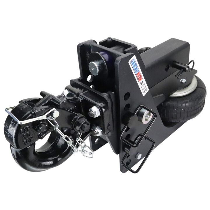 Shocker Hitch HD 20K Max Black 2.5 Inch Air Pintle Hitch - Military Style Hitch, large image number 1