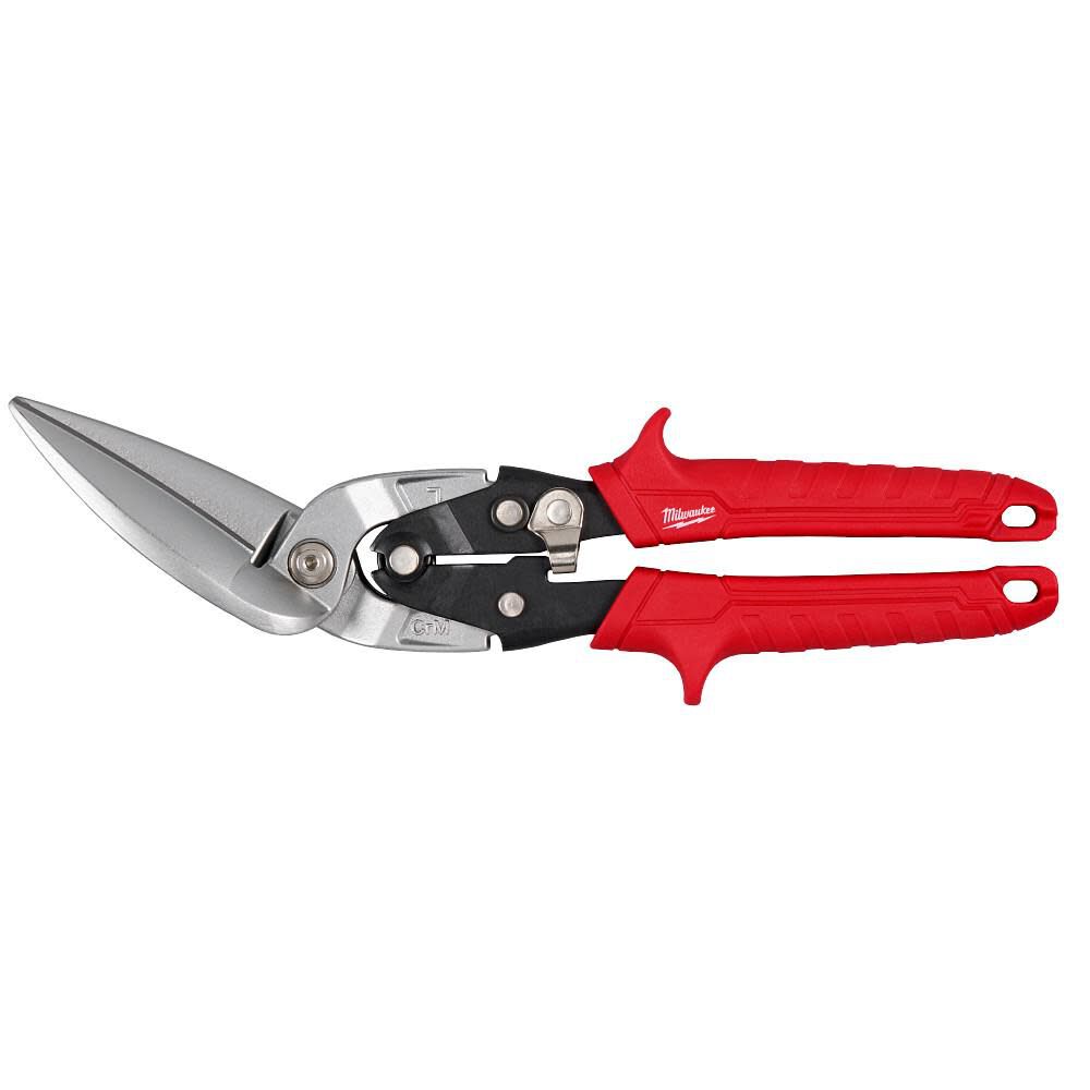 Milwaukee Left Offset Long Cut Aviation Snips, large image number 1