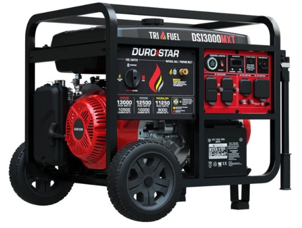 Duromax 13000 Watt Tri Fuel Portable Generator with CO Alert – DS13000MXT