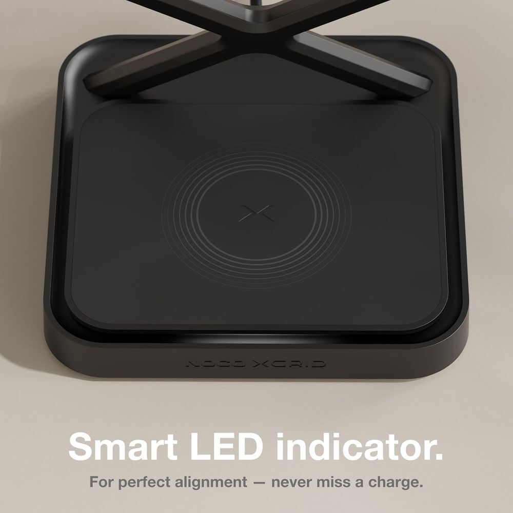 Noco 3-In-1 Qi2 15W Wireless Charging Stand Matte Black, large image number 7