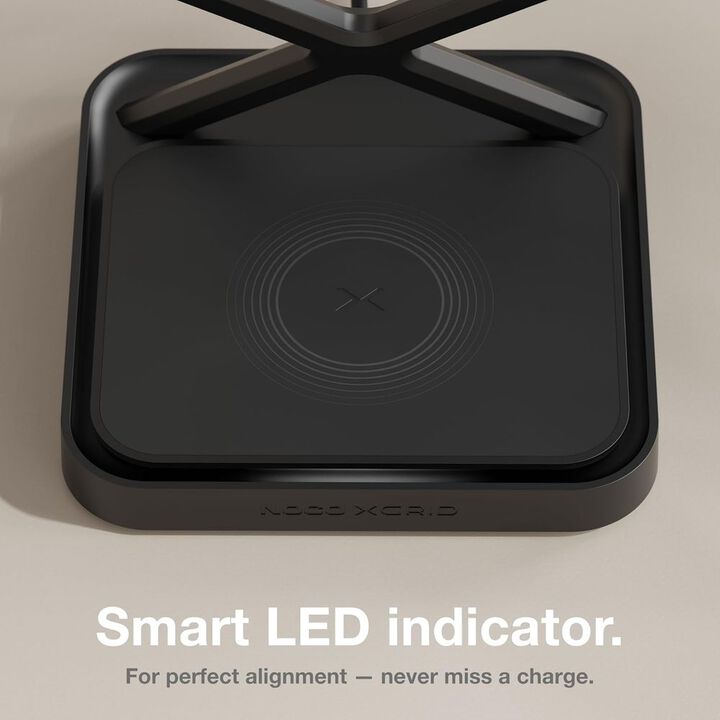 Noco 3-In-1 Qi2 15W Wireless Charging Stand Matte Black, large image number 6