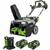 EGO 21 Inch Single-Stage Snow Blower Kit 2 x 6Ah Batteries + Dual Port Charger, small image number 1
