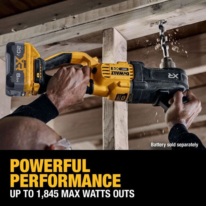 DEWALT 20V MAX XR 1/2 Inch Stud & Joist Drill (Bare Tool), large image number 3