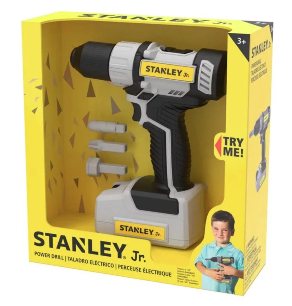 Stanley Jr Kids Battery-Powered Drill Toy, large image number 1
