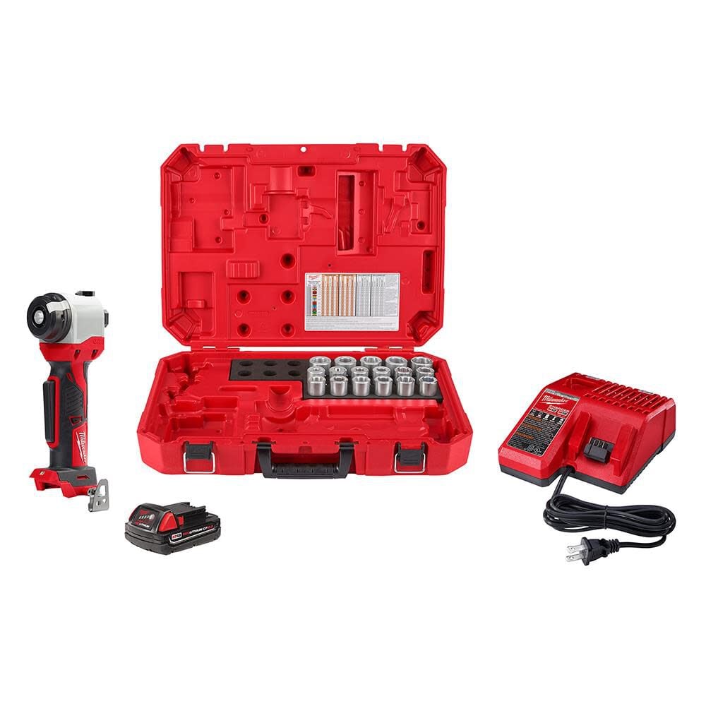 Milwaukee M18 Cable Stripper Kit with 17 Cu THHN / XHHW Bushings, large image number 1