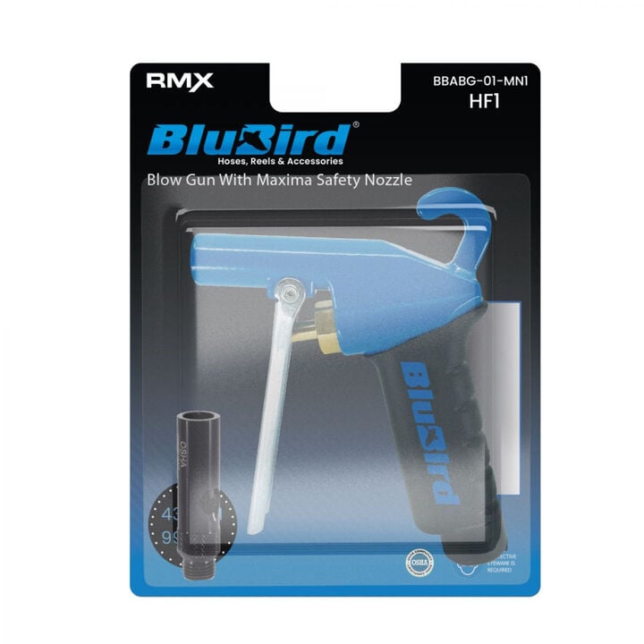 BluBird HF1 90 PSI Modular Blow Gun with Hush-Tech Nozzle, large image number 2