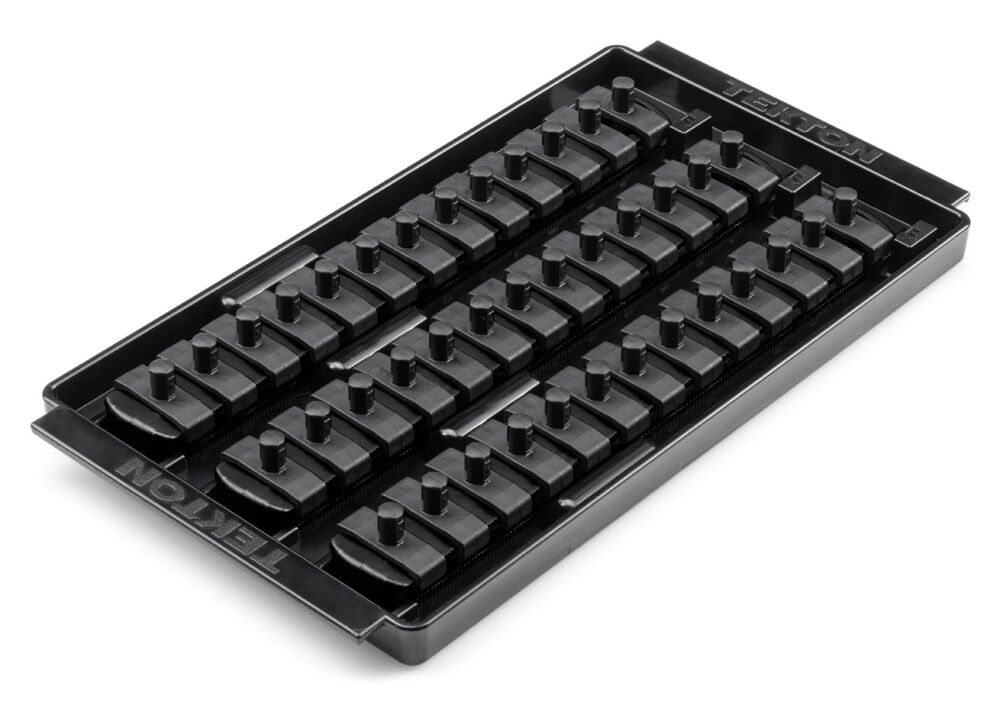 Tekton 39 Slot Universal Socket Organizer for 1/4 Inch Drive Sockets and Bit Sockets, Black, large image number 1