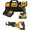 DEWALT 20V MAX XR Cordless 1/2in Drill/Driver & Reciprocating Saw Combo Kit Bundle, small image number 1