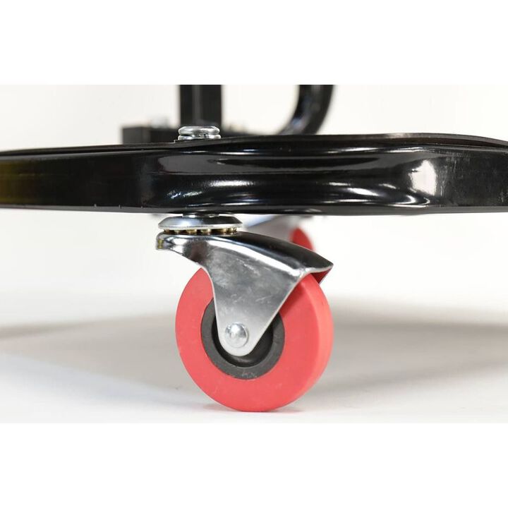 MaxJax Vinyl Cushion Rolling Work Seat with 4 Swivel Casters, large image number 4