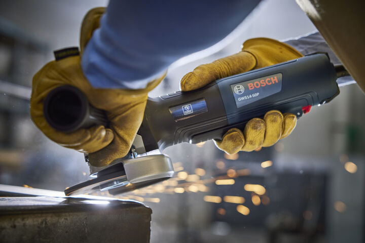 Bosch 5 Inch Angle Grinder with Lock-On Paddle Switch, large image number 4