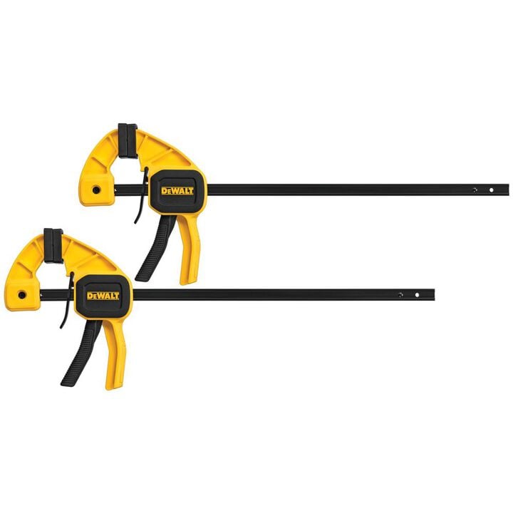 DEWALT 2 pack 12 In. Medium One-Handed Bar Clamps