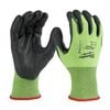 Milwaukee High Visibility Cut Level 5 Polyurethane Dipped Gloves, small image number 2