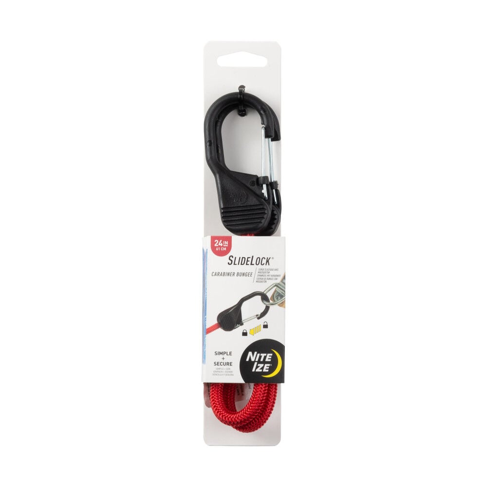 Nite Ize SlideLock Carabiner Bungee 24in Red, large image number 1