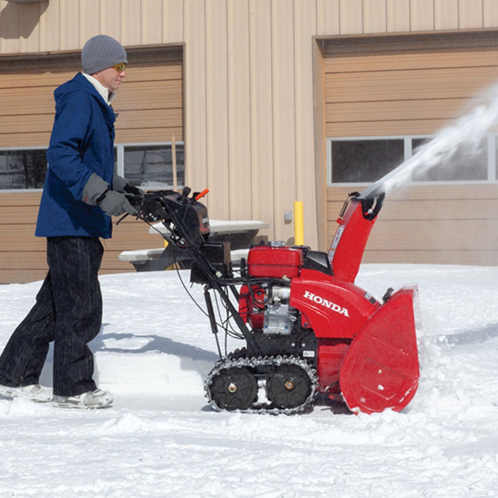 Honda 9HP 28In Two Stage Track Drive Snow Blower - Electric Start, large image number 4