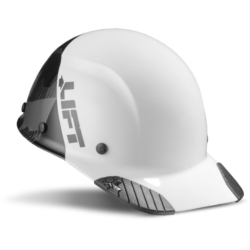 Lift Safety Hard Hat DAX FIFTY50 White/Black Camo CarbonFiber Cap