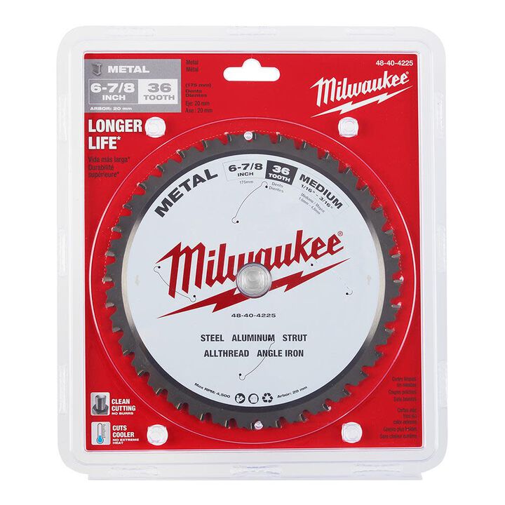 Milwaukee 6 7/8inch Circular Saw Blade Metal Cutting, large image number 5