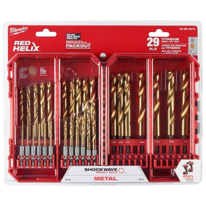 Milwaukee SHOCKWAVE Impact Duty RED HELIX Titanium Drill Bit Set 29pc, large image number 11