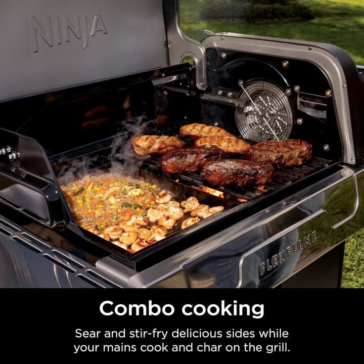 Ninja FlexFlame Carbon Steel Upgrades Premium Half Griddle Black, large image number 3