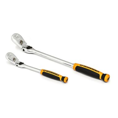GEARWRENCH 1/4in & 3/8in DriveFlex Head Teardrop Ratchet 2pc, large image number 1
