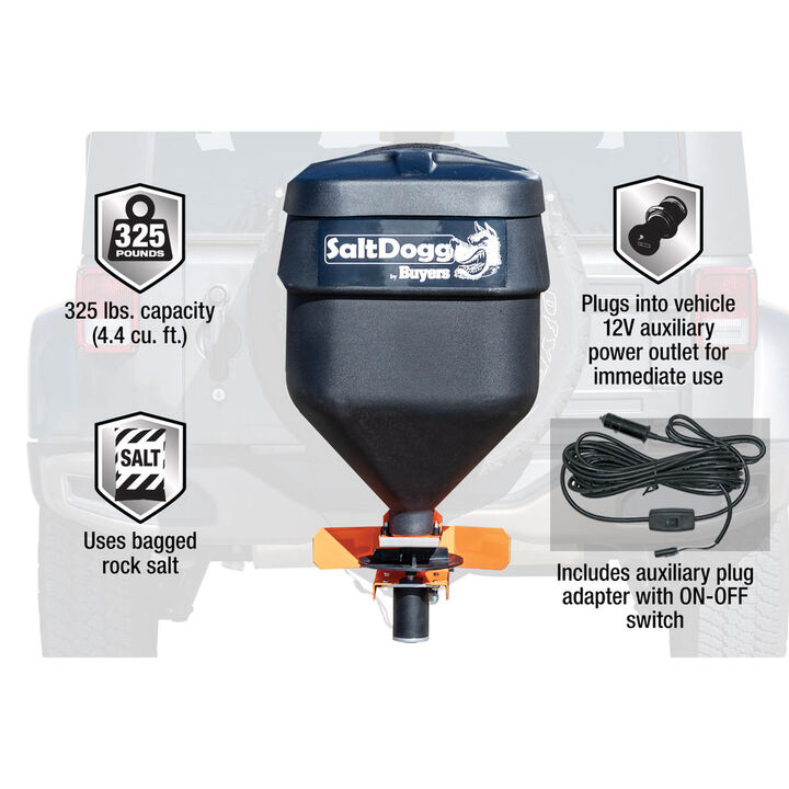 Buyers Products Company SaltDogg 4.4 Cubic Foot Manual Tailgate Spreader, large image number 2