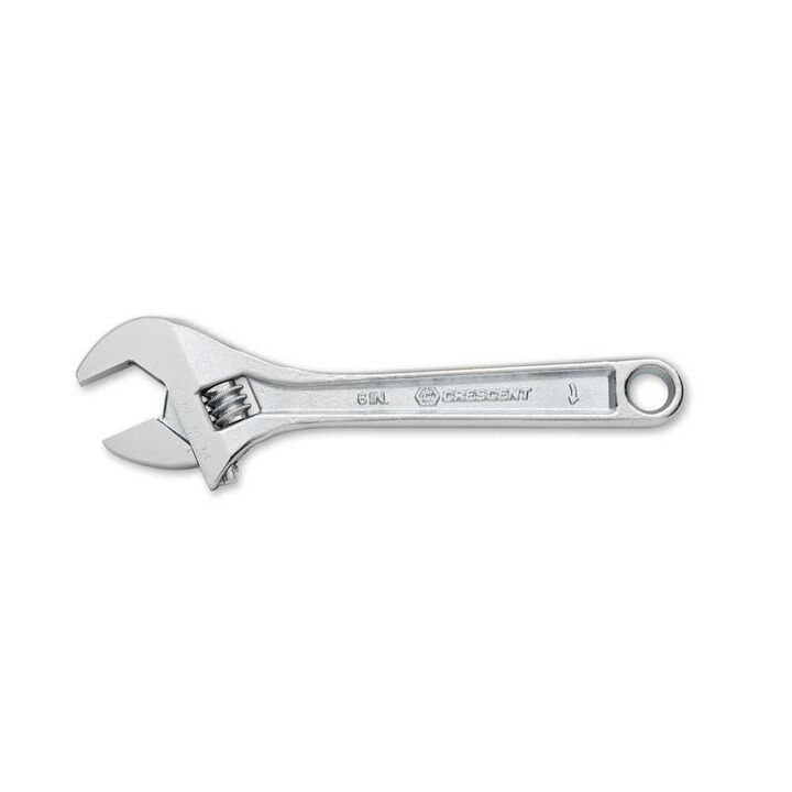 Crescent 6in Adjustable Wrench Chrome Finish