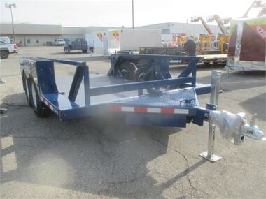 Air-Tow Trailers 14' x 6' 3in Drop Deck Flatbed Trailer - 10000 lb. Cap, large image number 3