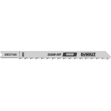 DEWALT 4 In. 10 TPI U-Shank Jig Saw Blades (5), large image number 0