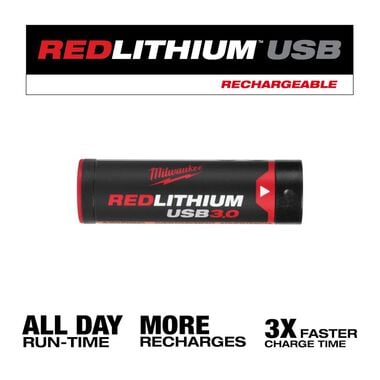 Milwaukee REDLITHIUM USB 3.0AH Battery, large image number 1
